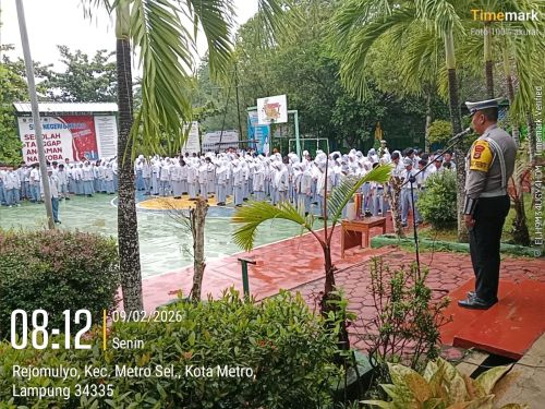 Polres Metro Gelar Police Goes to School, Sosialisasikan Kamseltibcarlantas dalam Operasi Keselamatan Krakatau 2026
