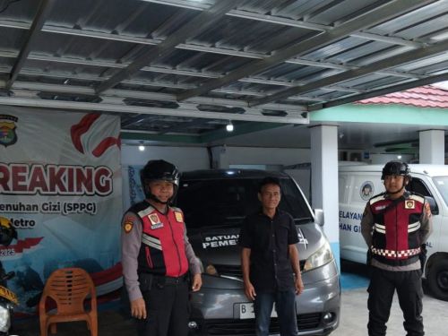 Sat Samapta Polres Metro Polda Lampung Laksanakan Patroli Presisi SPPG dan Pengawalan MBG
